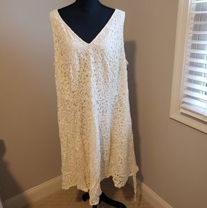 Off White Flower Dress